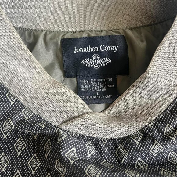 Men's Green and Khaki Sweatshirt - Picture 2 of 4